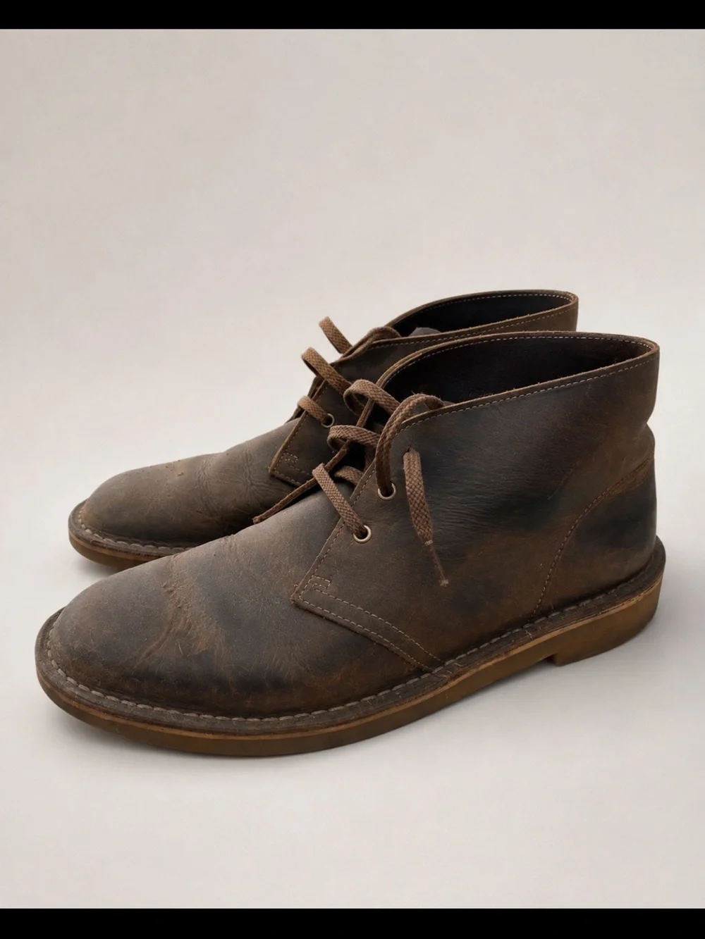 Clarks Men's Brown Leather Chukka Boots